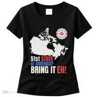 Canadian Patriotic Anti Trump Canada Map Women's T-Shirt thumb 0