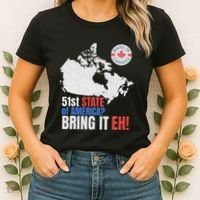 Canadian Patriotic Anti Trump Canada Map Women's T-Shirt thumb 2