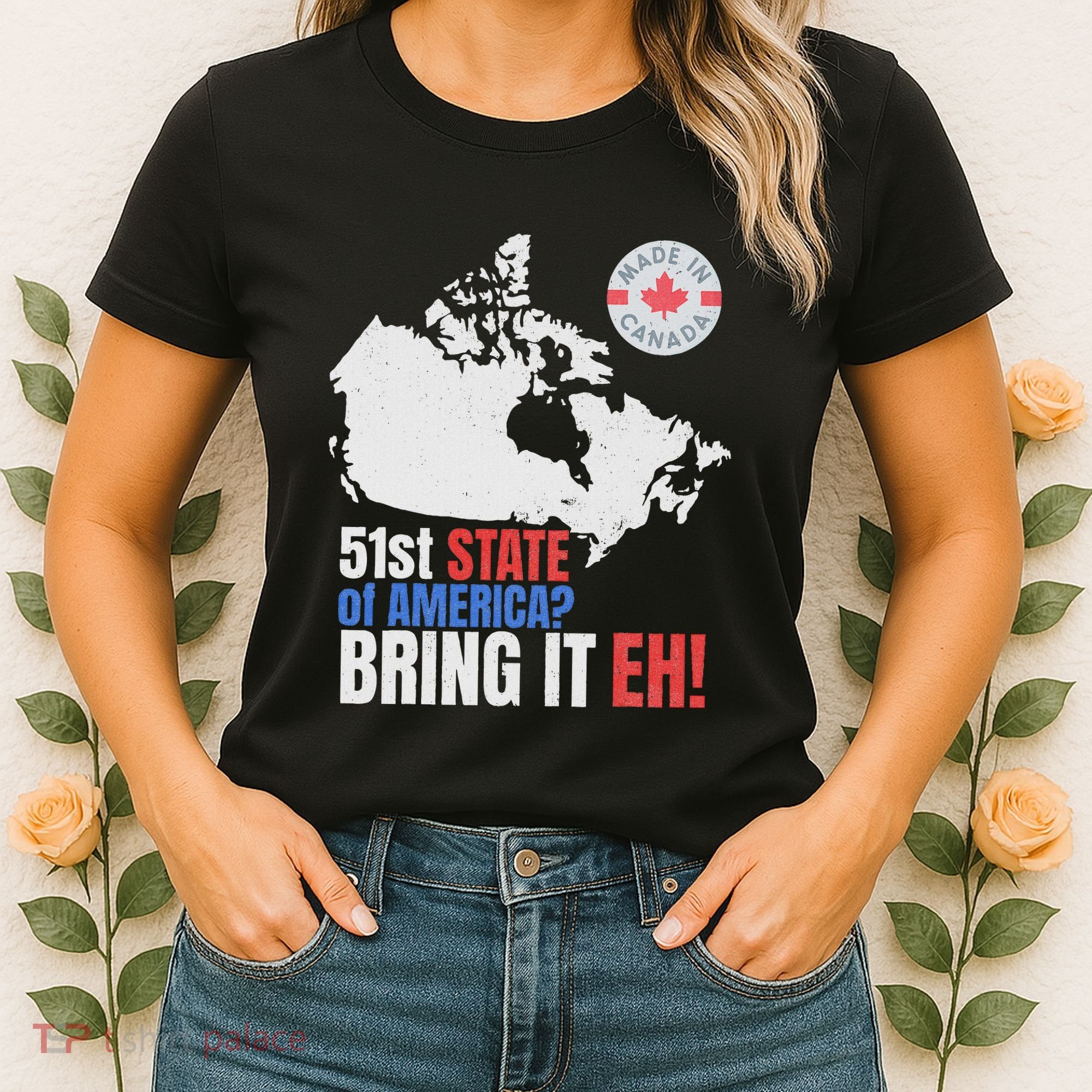Canadian Patriotic Anti Trump Canada Map Women's T-Shirt