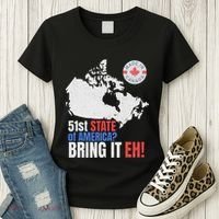 Canadian Patriotic Anti Trump Canada Map Women's T-Shirt thumb 3