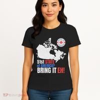 Canadian Patriotic Anti Trump Canada Map Women's T-Shirt thumb 4