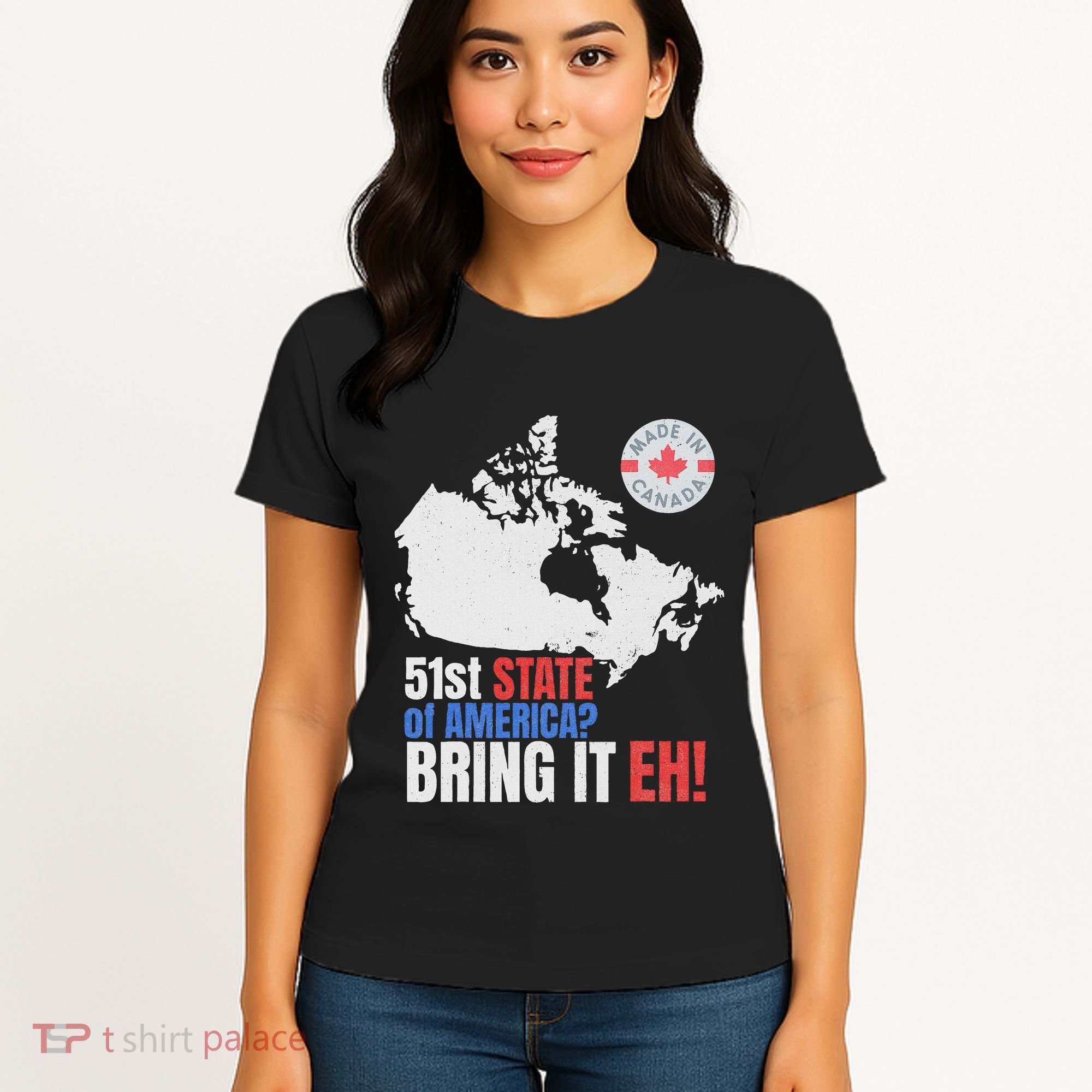Canadian Patriotic Anti Trump Canada Map Women's T-Shirt