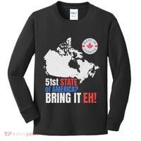 Canadian Patriotic Anti Trump Canada Map Kids Long Sleeve Shirt thumb 0