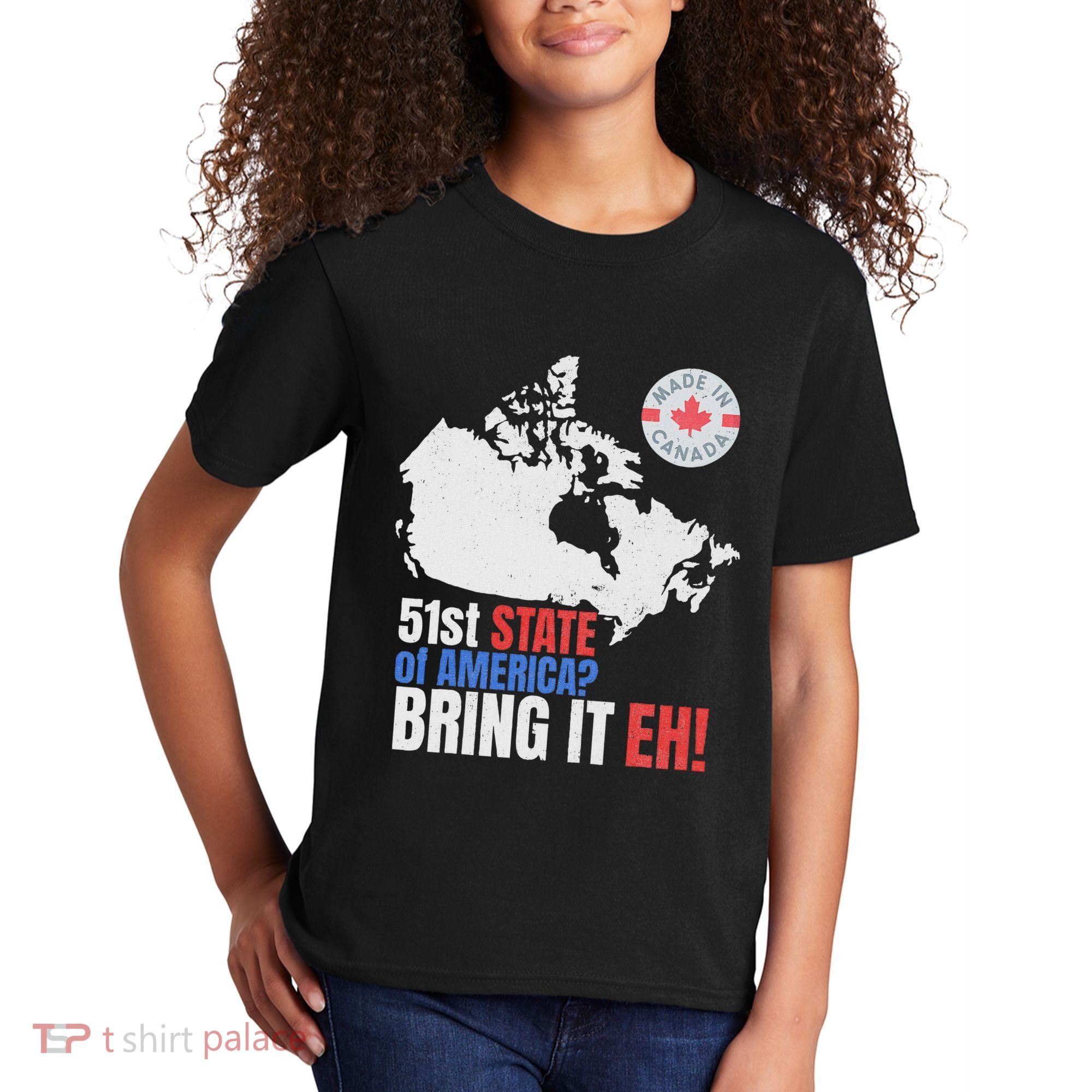 Canadian Patriotic Anti Trump Canada Map Kids T-Shirt