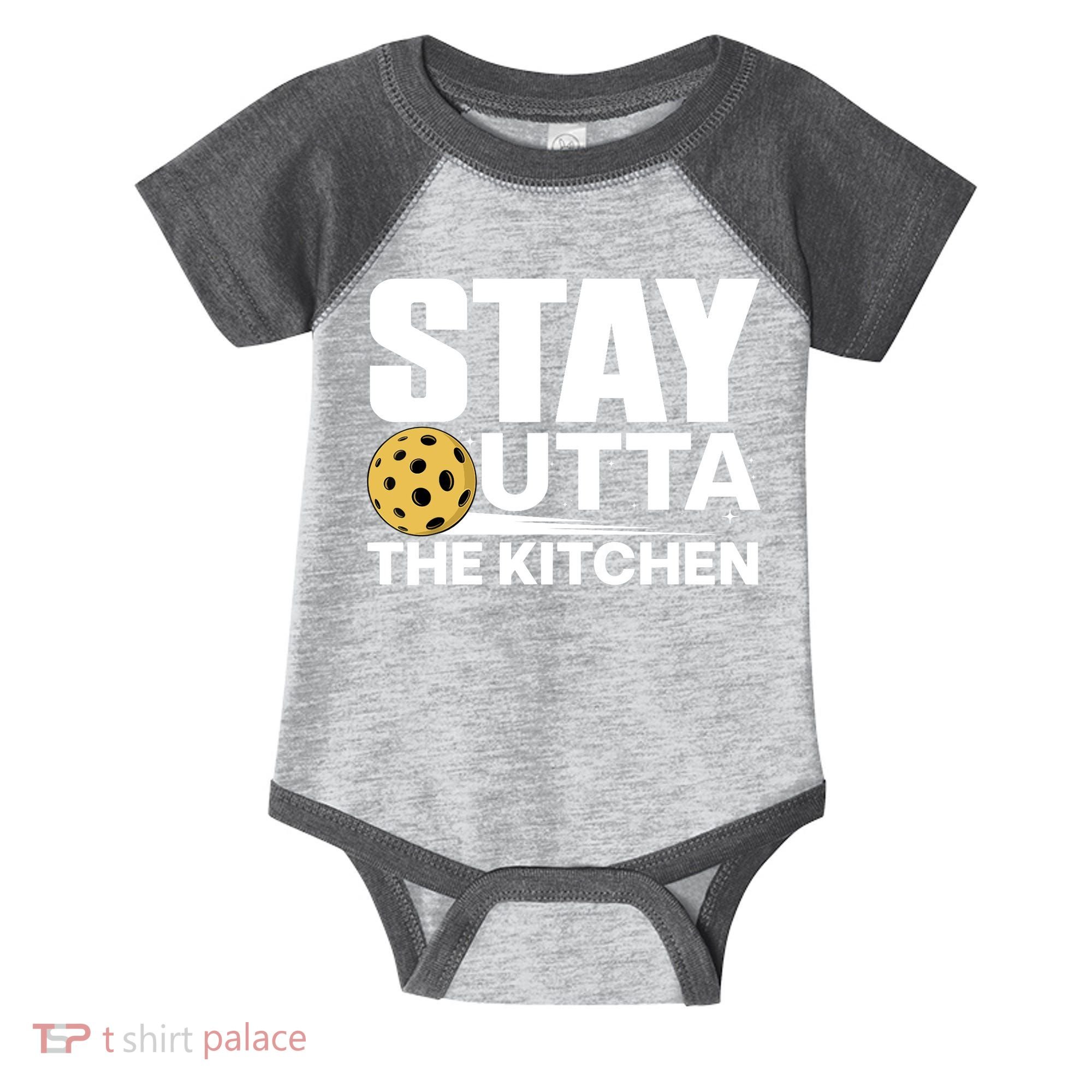 Cool Pickleball Art Pickleball Player Sport Infant Baby Jersey Bodysuit