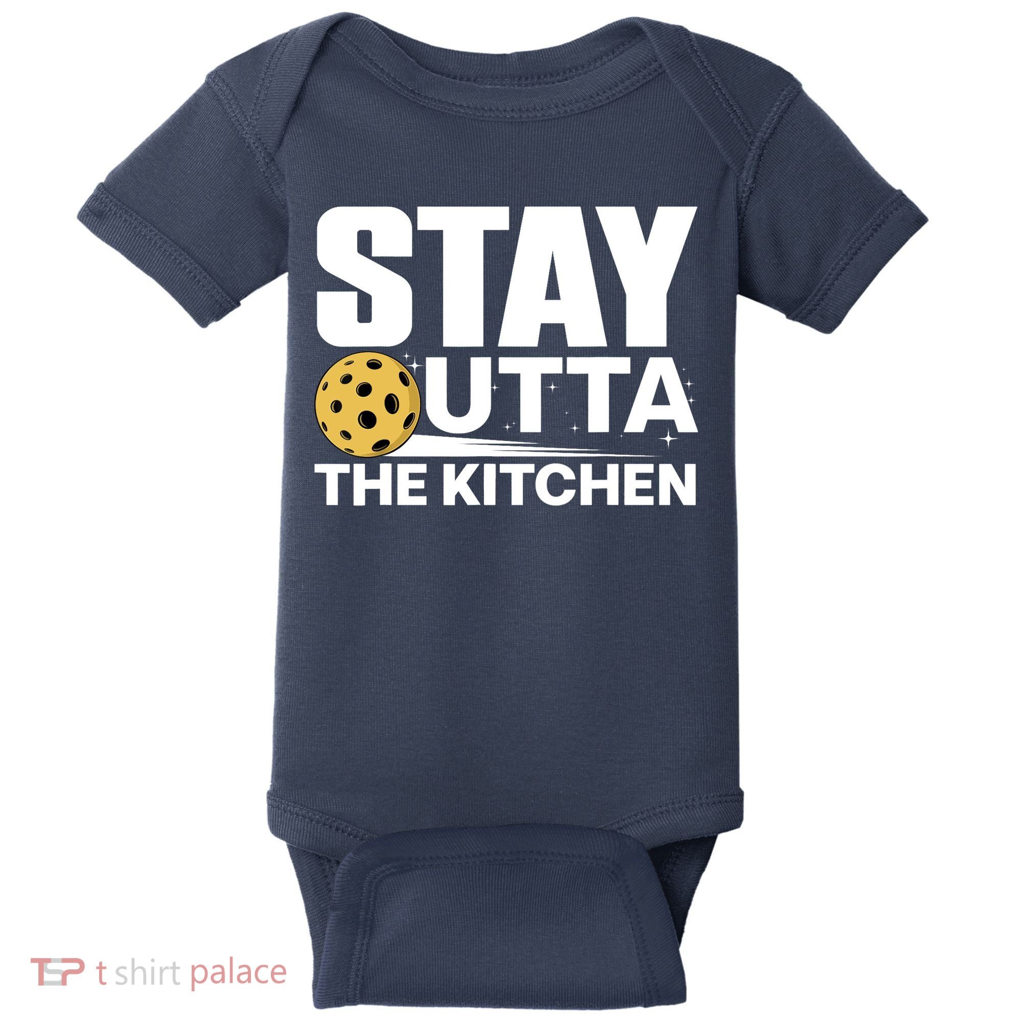 Cool Pickleball Art Pickleball Player Sport Baby Bodysuit