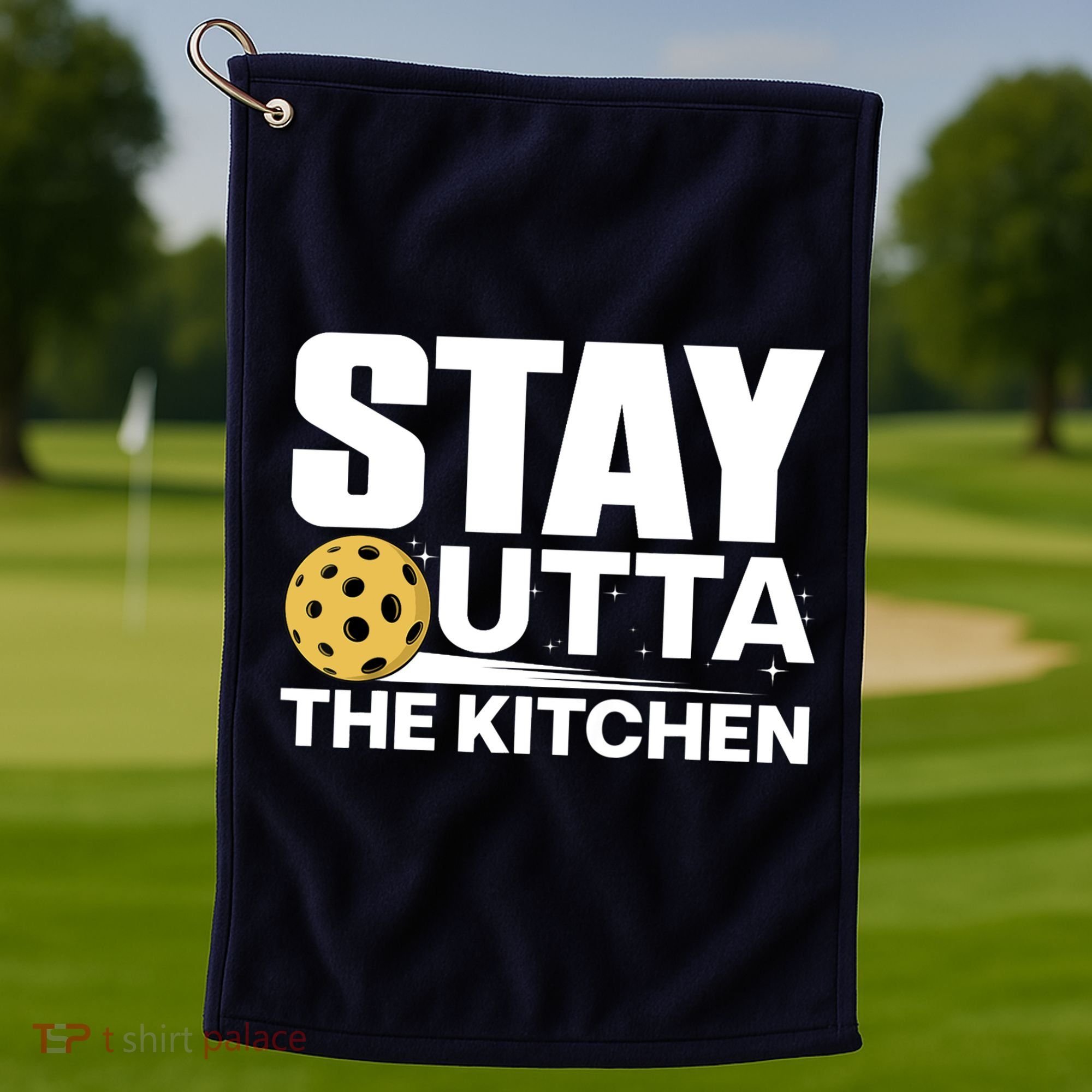 Cool Pickleball Art Pickleball Player Sport Golf Towel