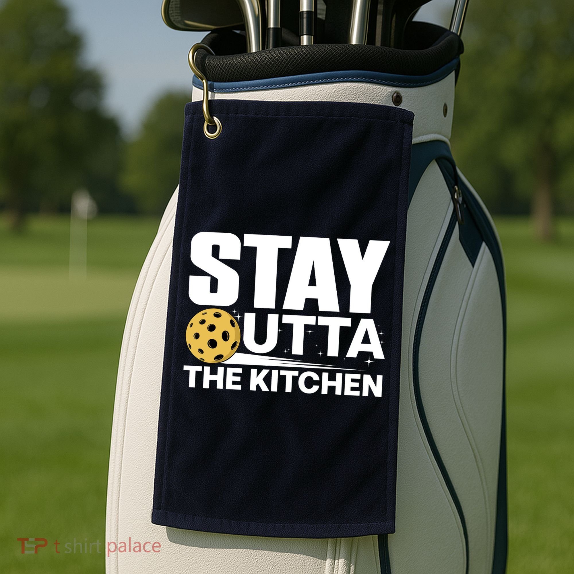 Cool Pickleball Art Pickleball Player Sport Golf Towel