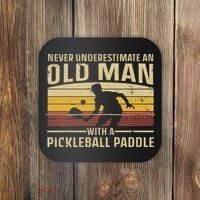 Cool Pickleball Art For Women Paddle Pickleball Player Coaster thumb 0