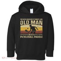 Cool Pickleball Art For Women Paddle Pickleball Player Toddler Hoodie thumb 0