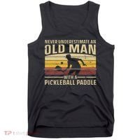 Cool Pickleball Art For Women Paddle Pickleball Player Tank Top thumb 0