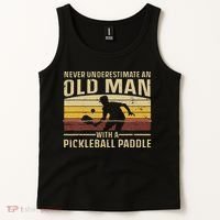 Cool Pickleball Art For Women Paddle Pickleball Player Tank Top thumb 2