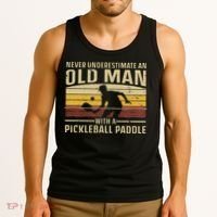 Cool Pickleball Art For Women Paddle Pickleball Player Tank Top thumb 3