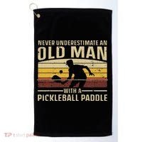 Cool Pickleball Art For Women Paddle Pickleball Player Golf Towel thumb 0