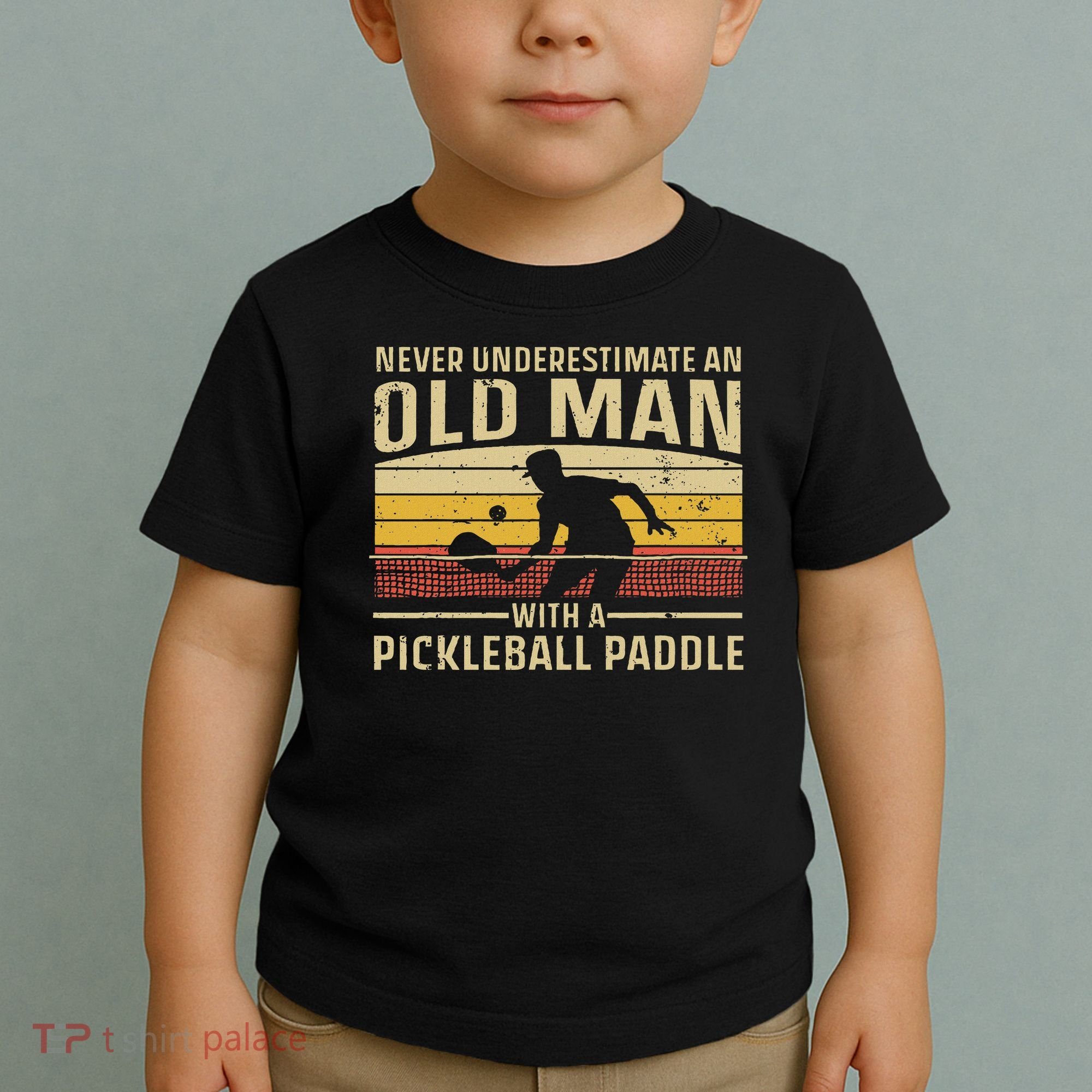 Cool Pickleball Art For Women Paddle Pickleball Player Toddler T-Shirt