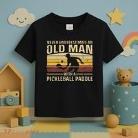 Cool Pickleball Art For Women Paddle Pickleball Player Toddler T-Shirt thumb 3
