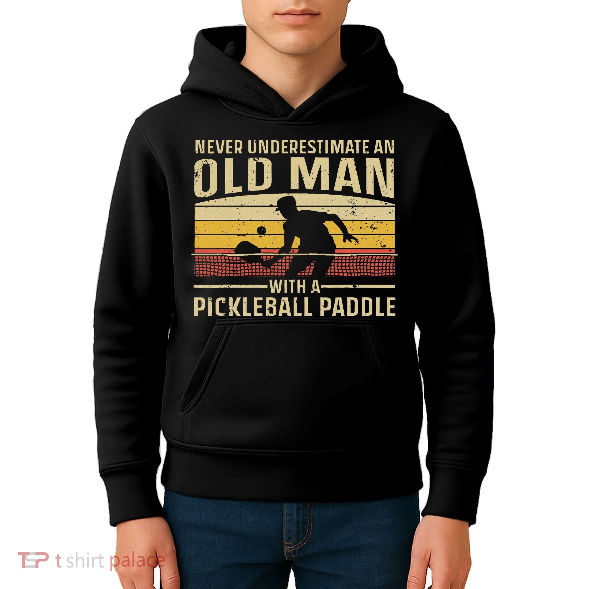 Cool Pickleball Art For Women Paddle Pickleball Player Kids Hoodie