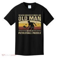 Cool Pickleball Art For Women Paddle Pickleball Player Kids T-Shirt thumb 0