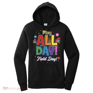Colorful Play All Day Field Day Women's Hoodie