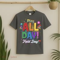 Colorful Play All Day Field Day T-Shirt thumb 2