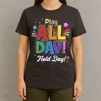 Colorful Play All Day Field Day T-Shirt thumb 4