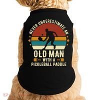 Cool Pickleball Art For Paddle Pickleball Player Doggie Tank thumb 0