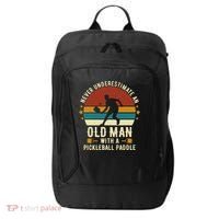 Cool Pickleball Art For Paddle Pickleball Player City Backpack thumb 0