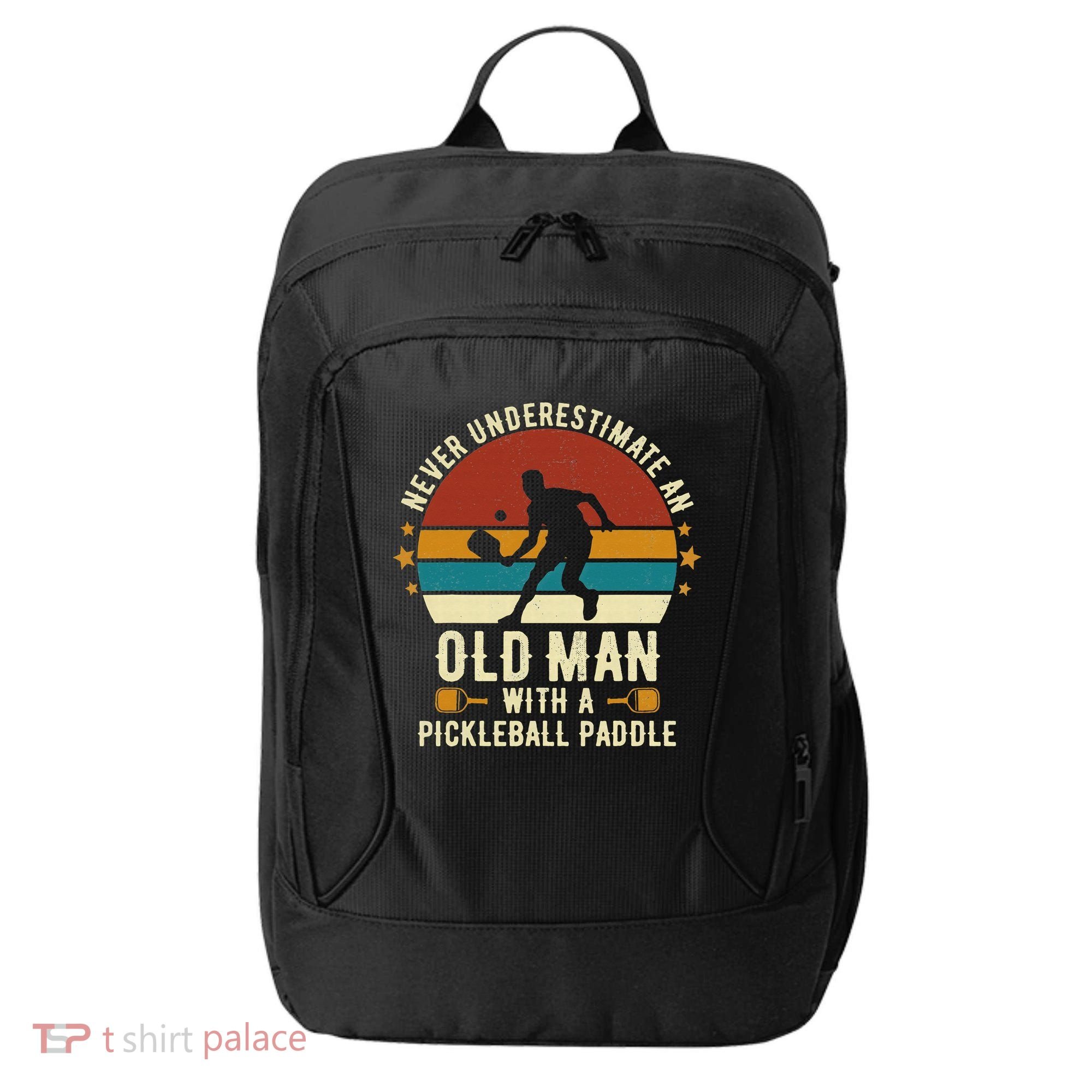 Cool Pickleball Art For Paddle Pickleball Player City Backpack