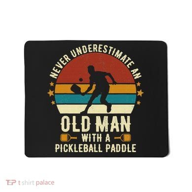 Cool Pickleball Art For Paddle Pickleball Player Mousepad