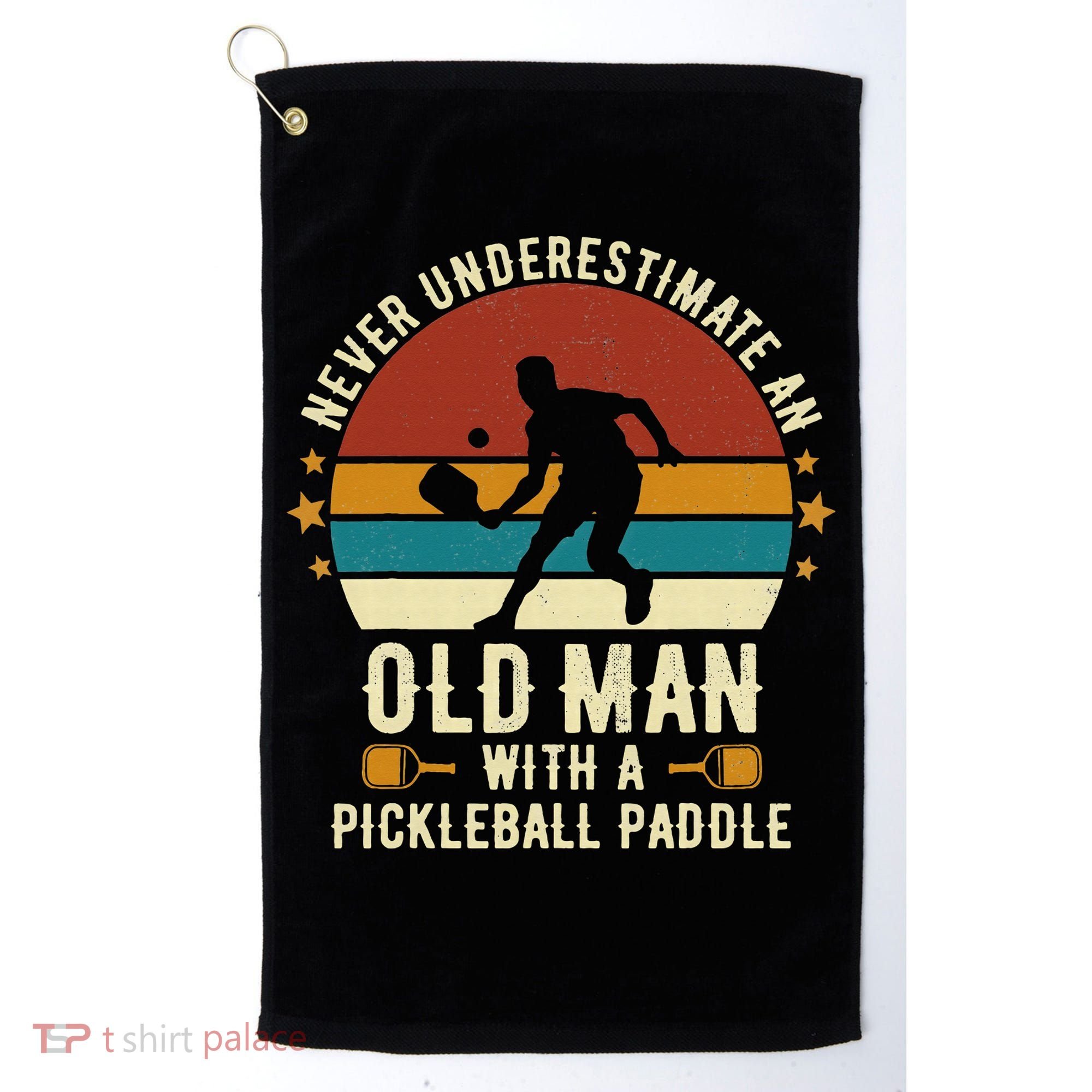 Cool Pickleball Art For Paddle Pickleball Player Golf Towel