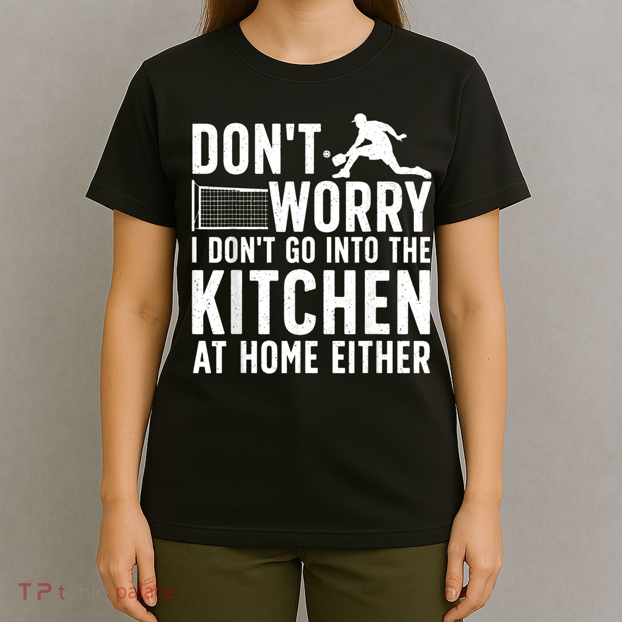 Cool Pickleball Art For Men Women Kitchen Pickle Ball Player T-Shirt