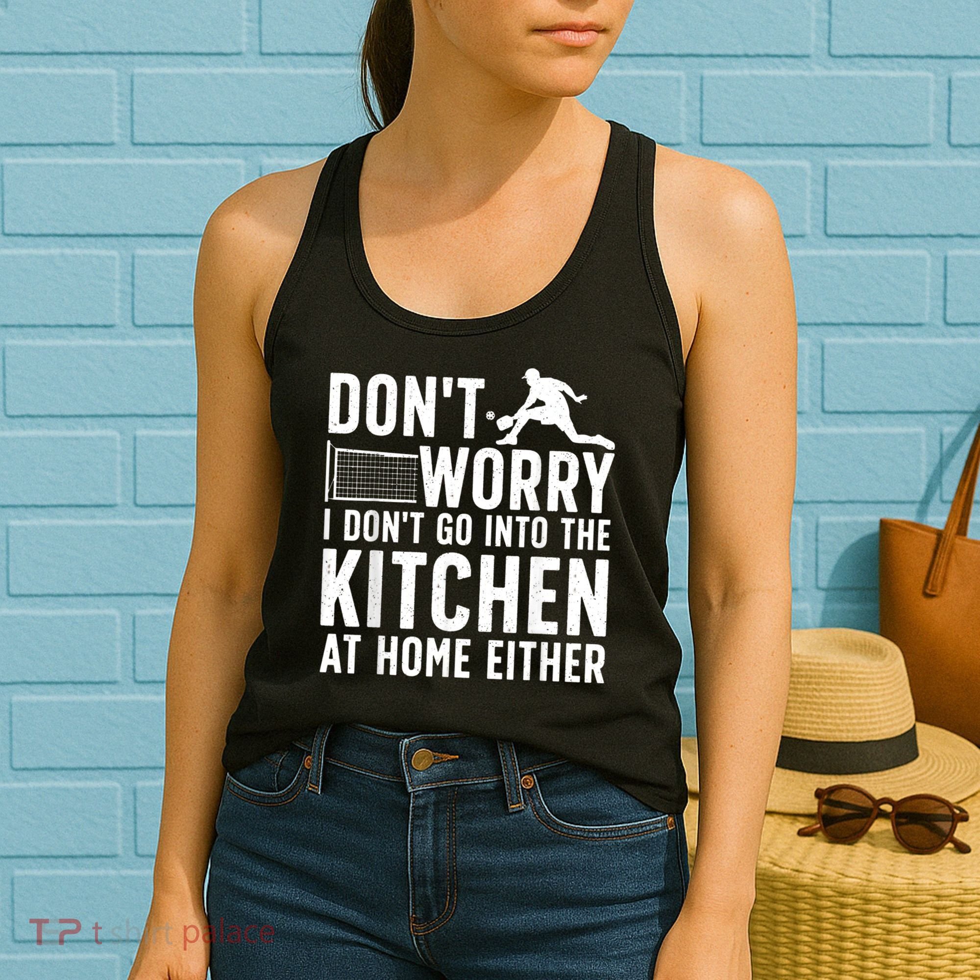 Cool Pickleball Art For Men Women Kitchen Pickle Ball Player Women's Tank Top