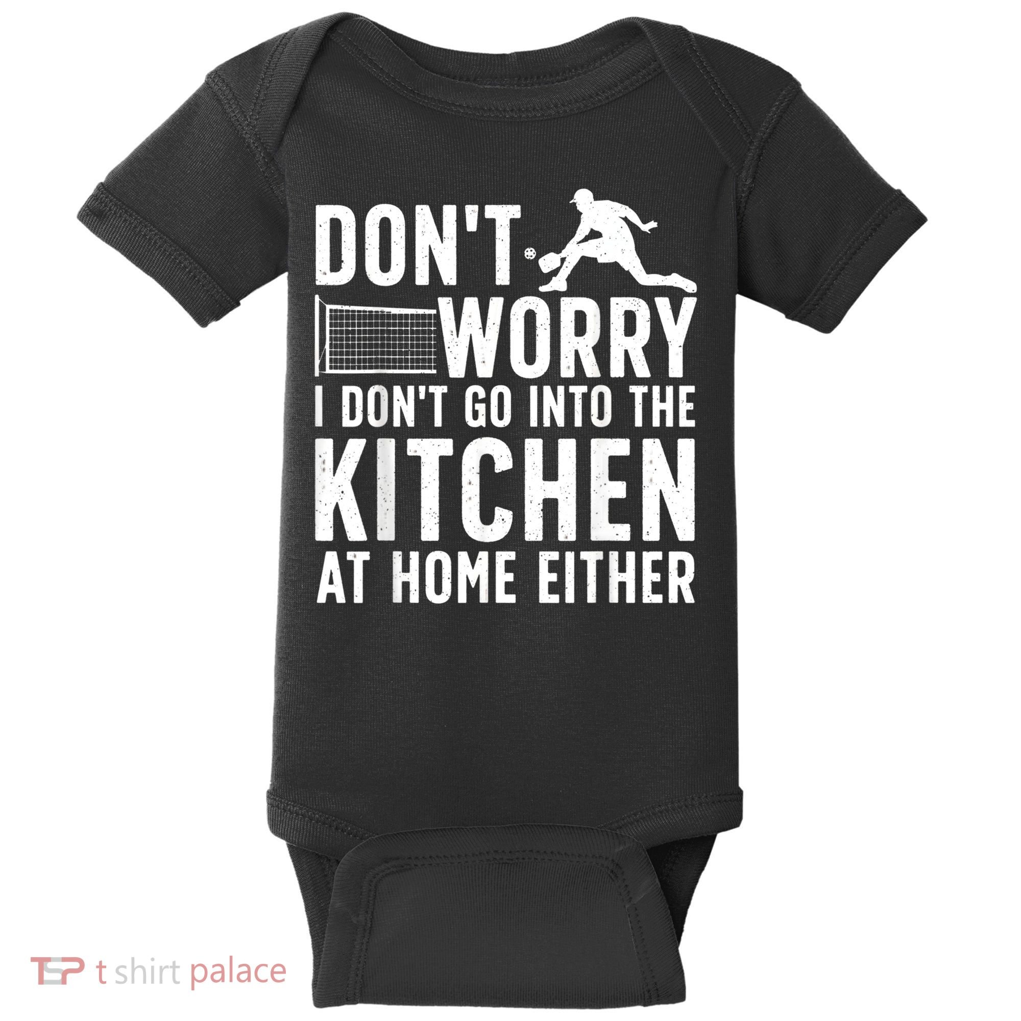 Cool Pickleball Art For Men Women Kitchen Pickle Ball Player Baby Bodysuit
