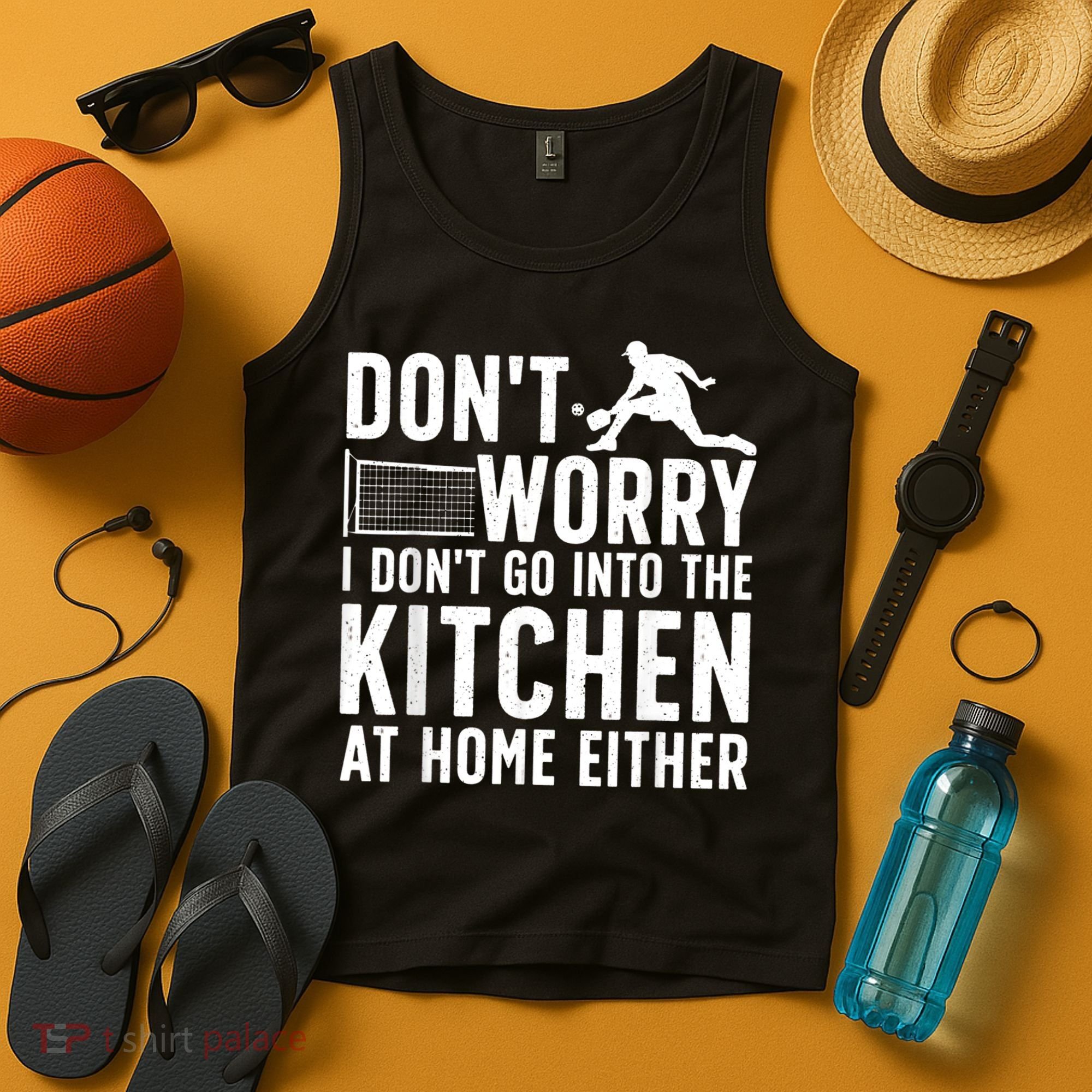 Cool Pickleball Art For Men Women Kitchen Pickle Ball Player Tank Top