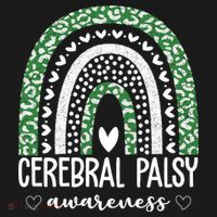 Cerebral Palsy Awareness Rainbow Heart Backpack thumb 2