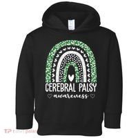 Cerebral Palsy Awareness Rainbow Heart Toddler Hoodie thumb 0