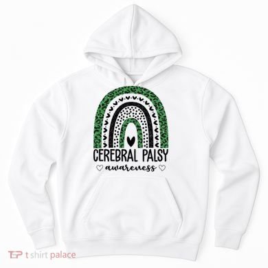 Cerebral Palsy Awareness Rainbow Heart Hoodie