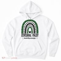 Cerebral Palsy Awareness Rainbow Heart Hoodie thumb 0