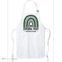 Cerebral Palsy Awareness Rainbow Heart Apron thumb 0