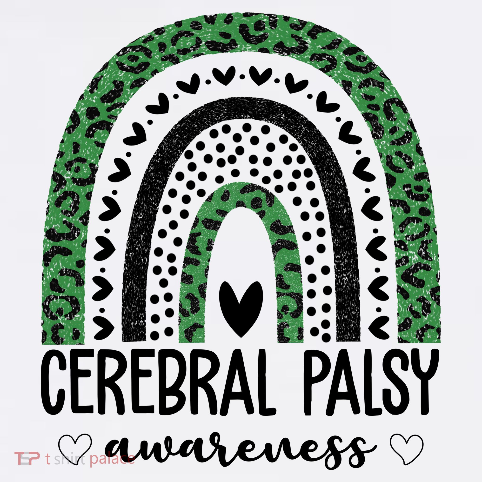 Cerebral Palsy Awareness Rainbow Heart Women's Hoodie