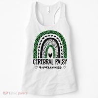 Cerebral Palsy Awareness Rainbow Heart Women's Tank Top thumb 0