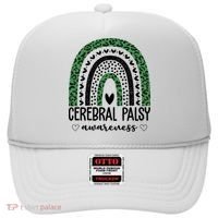 Cerebral Palsy Awareness Rainbow Heart Hat thumb 0