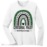 Cerebral Palsy Awareness Rainbow Heart Women's Long Sleeve Shirt thumb 0