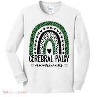 Cerebral Palsy Awareness Rainbow Heart Kids Long Sleeve Shirt thumb 0