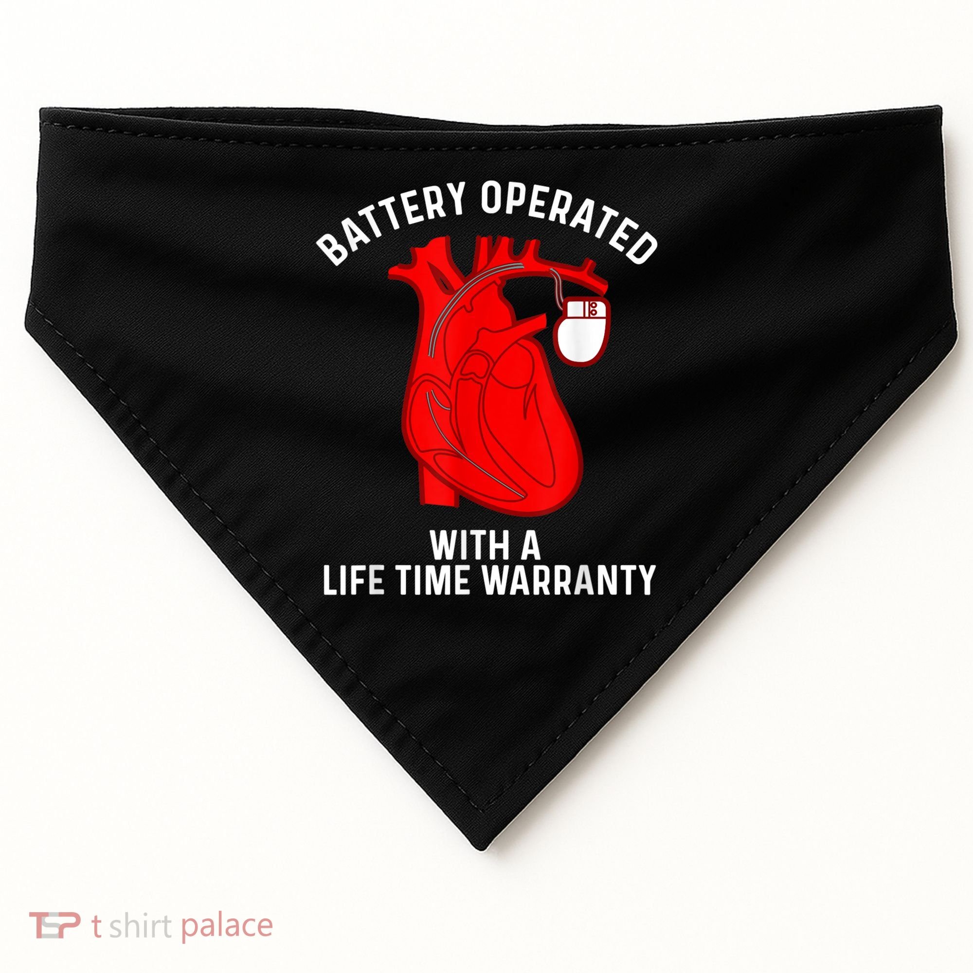 Cool Pacemaker Art For Men Women Artificial Heart Pacemaker USA-Made Doggie Bandana