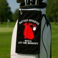 Cool Pacemaker Art For Men Women Artificial Heart Pacemaker Golf Towel thumb 2