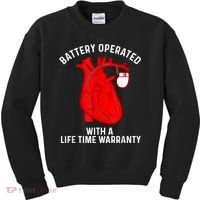 Cool Pacemaker Art For Men Women Artificial Heart Pacemaker Kids Sweatshirt thumb 0