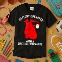Cool Pacemaker Art For Men Women Artificial Heart Pacemaker Kids T-Shirt thumb 3