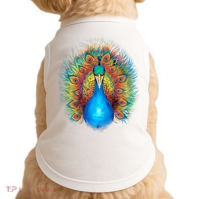 Colorful Peacock Art Doggie Tank
