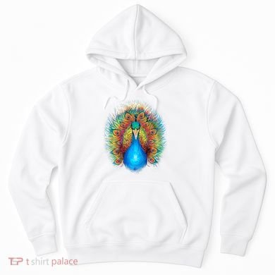 Colorful Peacock Art Hoodie